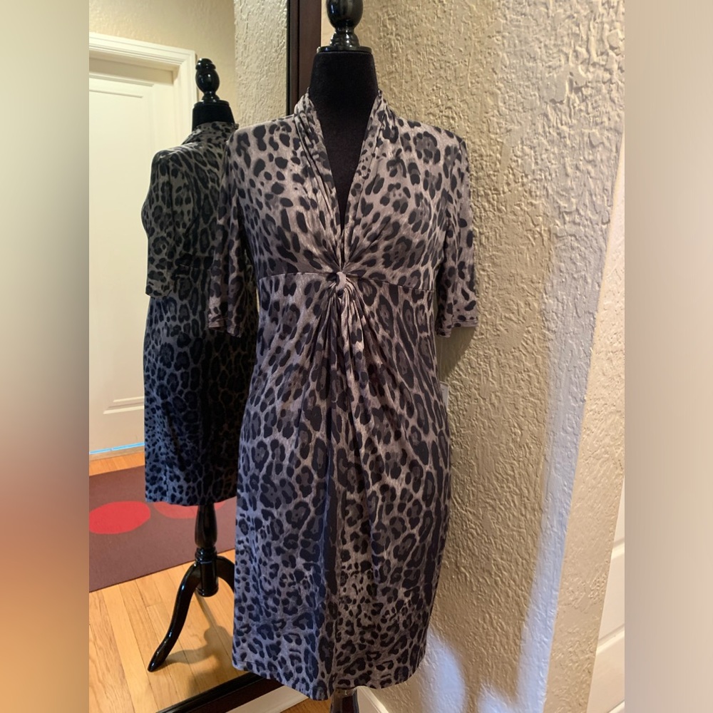 Jones New York Grey Multicolored Dress ~ Size 12